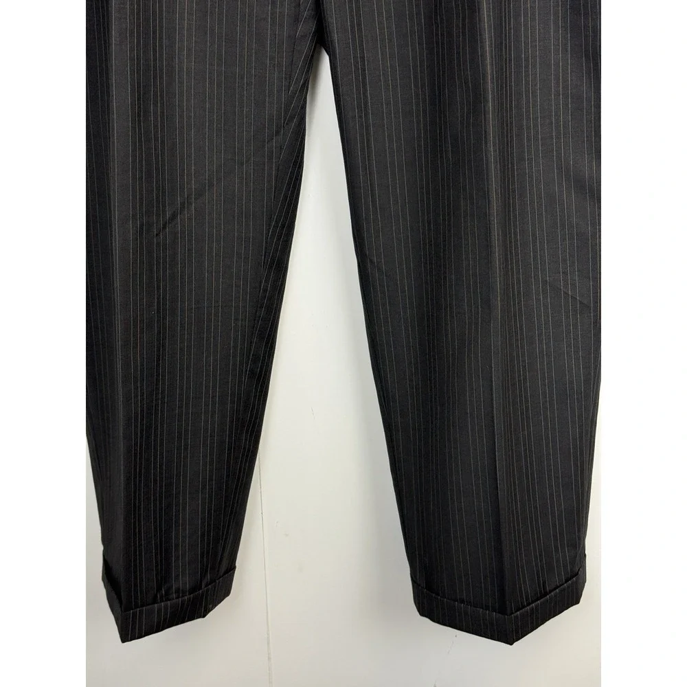 Martina Franca Wool 2-pc Suit Men's 48L 3 Button Blazer‎ 40X31 Pants Grey Stripe